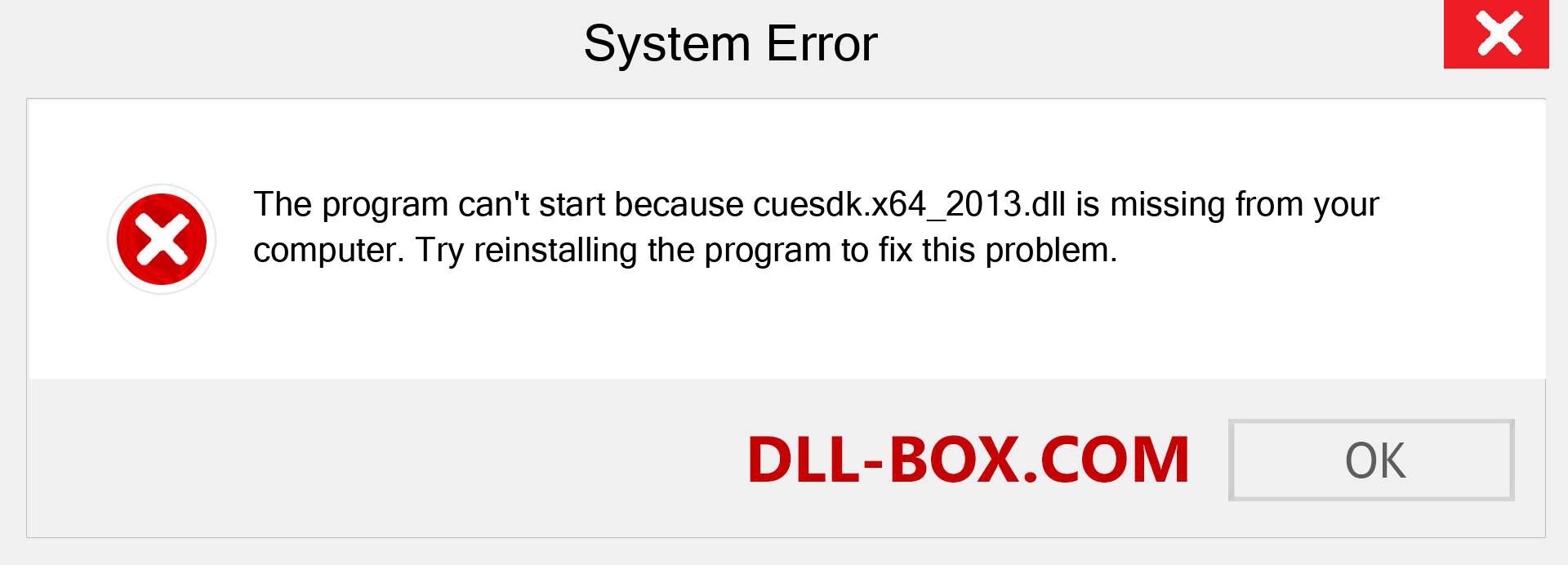  cuesdk.x64_2013.dll file is missing?. Download for Windows 7, 8, 10 - Fix  cuesdk.x64_2013 dll Missing Error on Windows, photos, images